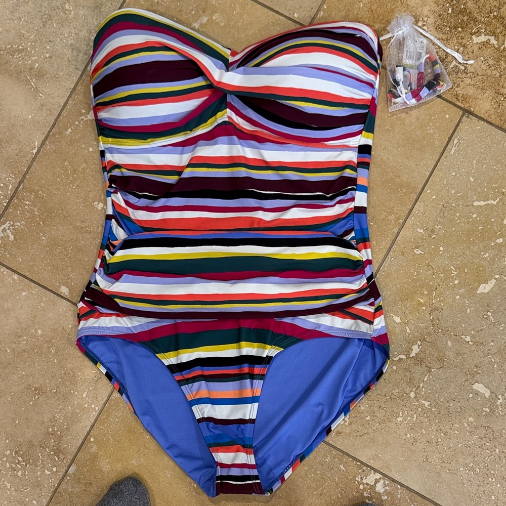 Women’s Anne Cole Colorful Striped One Piece Swimsuit